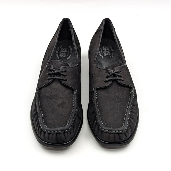 SAS Women Petra Comfort Charcoal Back Soft Leather Narrow shoes Size 9.5 - Picture 2 of 11